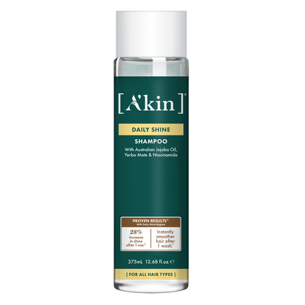 A'kin Daily Shine Shampoo 375mL - OhYouLuckyDuck.com.au