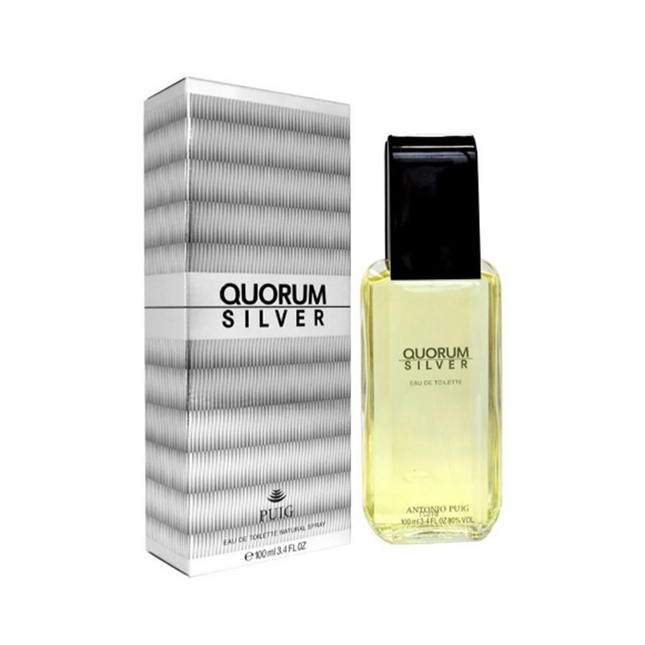 Antonio Puig Quorum Silver EDT 100ml - OhYouLuckyDuck.com.au