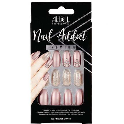 Ardell Press on Nails Premium Nail Addict Metallic Lilac Pearl