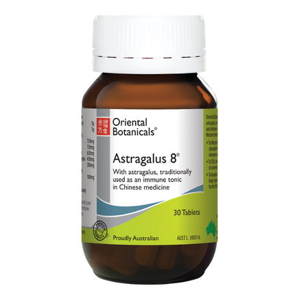 Oriental Botanicals Astragalus 8 Immune Support and Cold Relief Tablets