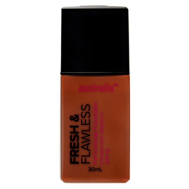 Australis Fresh & Flawless Full Coverage Foundation - Cocoa - OhYouLuckyDuck.com.au