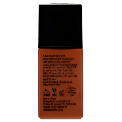 Australis Fresh & Flawless Full Coverage Foundation - Cocoa - OhYouLuckyDuck.com.au