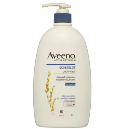 Aveeno Active Naturals Skin Relief Body Wash 1 Litre - OhYouLuckyDuck.com.au