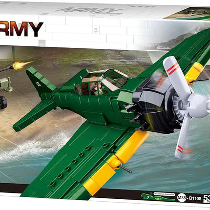 Sluban WW2 A6M Zero Fighter Plane