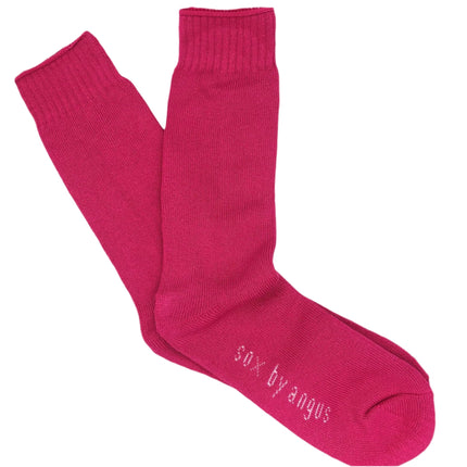 Bamboo Socks Heavy Duty Hot Pink 2-8