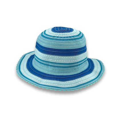 Rigon Headwear Olivia Girls Bucket Hat Blues 52cm