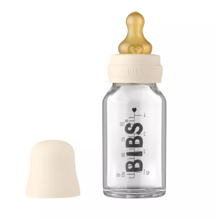 Bibs Glass Bottle 110ML Ivory