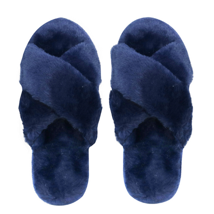 Wicked Sista Slipper Slides Navy Large