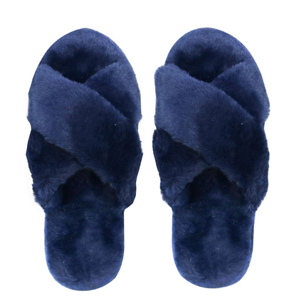 Wicked Sista Slipper Slides Navy Large