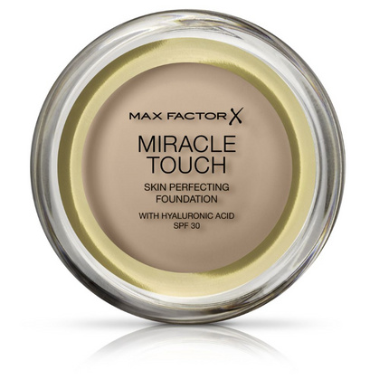 Max Factor Miracle Touch Skin Perfecting Foundation 45 Warm Almond