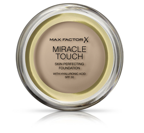 Max Factor Miracle Touch Skin Perfecting Foundation 45 Warm Almond