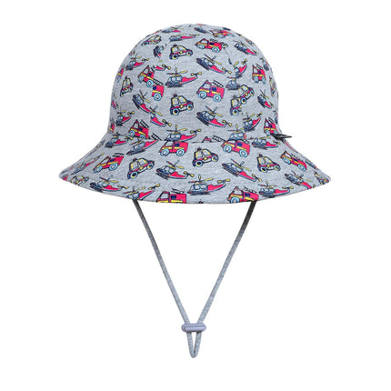 Bedhead Hats Toddler Bucket Hat Emergency Vehicle Print Sun Protection for Boys 1 to 2 Years 50cm