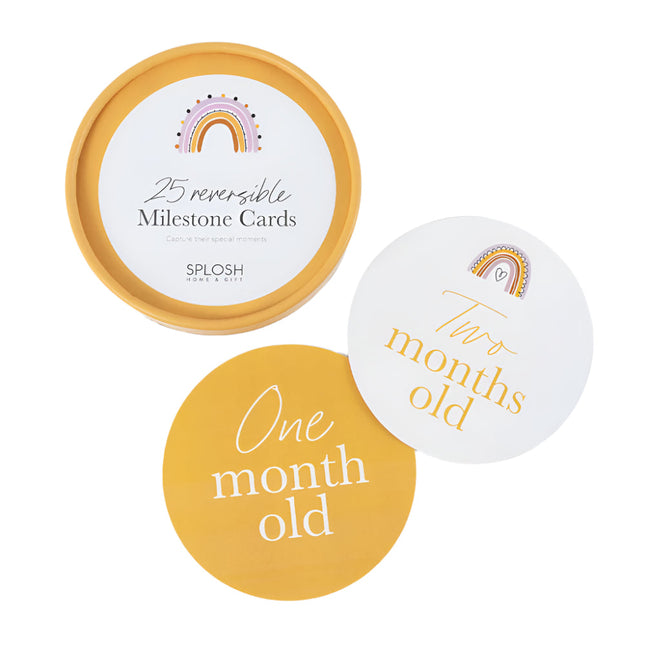Splosh Reversible Milestone Cards Rainbows