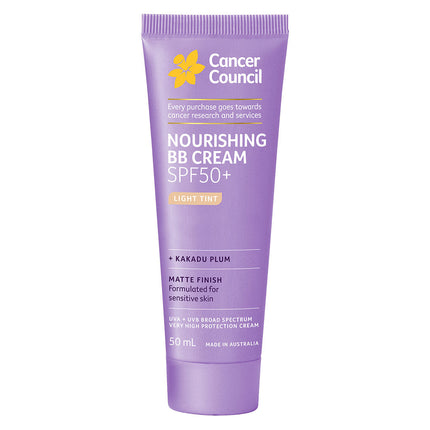 Cancer Council Face Day Wear BB Cream Matte SPF 50 Plus Light 50ML