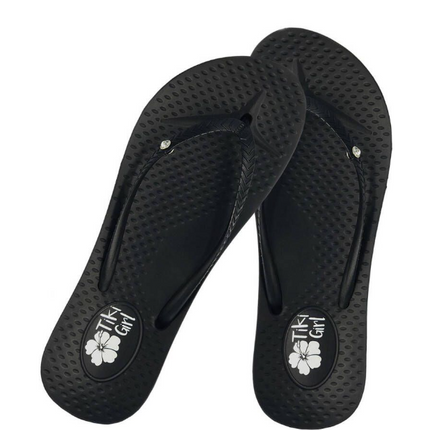 Tiki Girl Thong Black Size 5-5.5