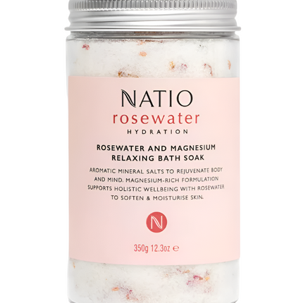 Rosewater And Magnesium Relaxing Bath Soak 350G