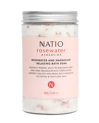 Rosewater And Magnesium Relaxing Bath Soak 350G