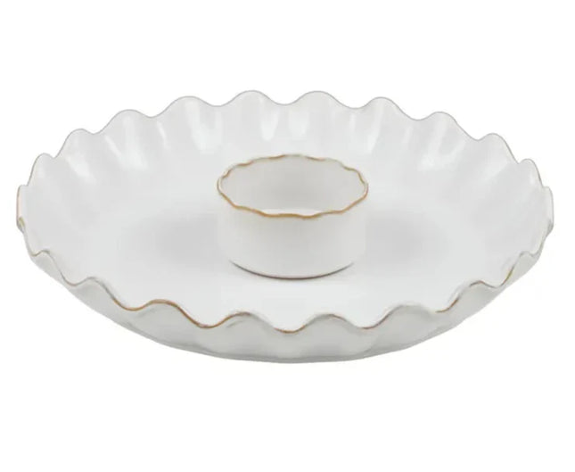 Coast to coast Agua 2Pc Serve Set White Ceramic