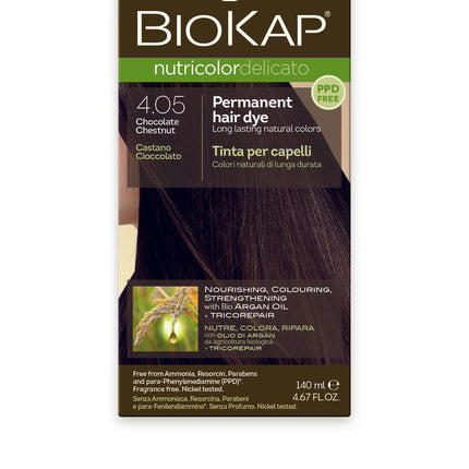 Biokap Delicato 4.05 Chocolate Chestnut Gentle Dye 140Ml