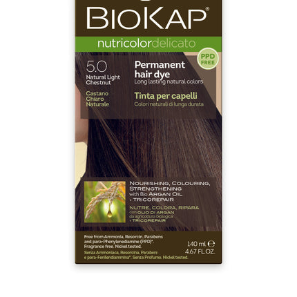 Biokap Delicato 5 0 Natural Light Chestnut Gentle Dye 140ML