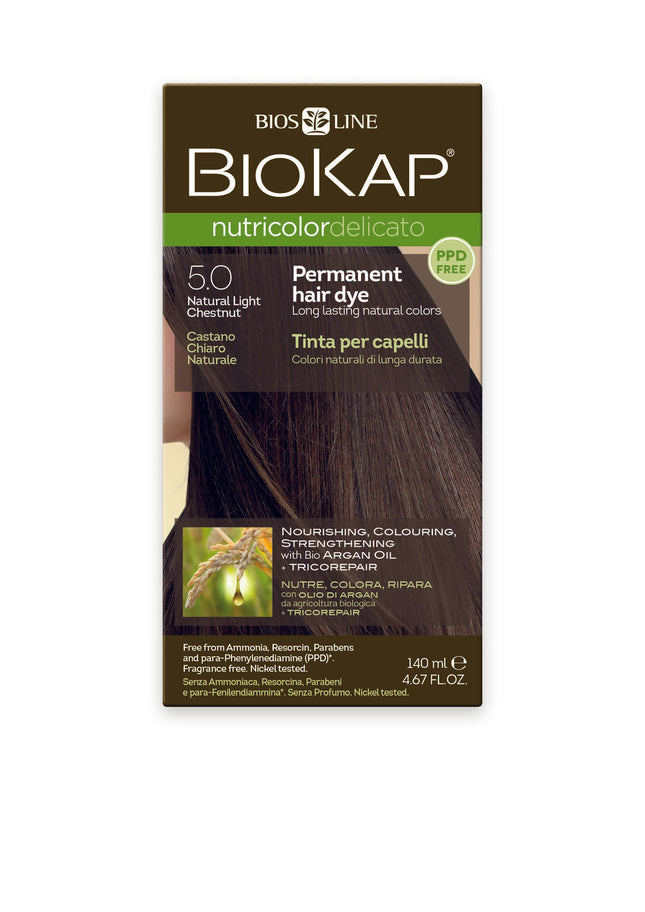 Biokap Delicato 5 0 Natural Light Chestnut Gentle Dye 140ML