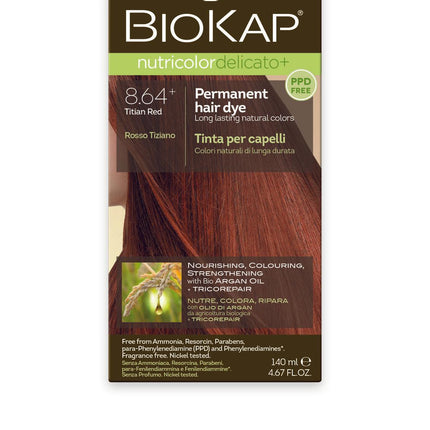 Biokap Delicato+ 8.64 Titan Red Gentle Dye 140ml