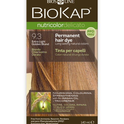 Biokap Delicato 9.3 Extra Light Golden Blond Gentle Dye 140Ml