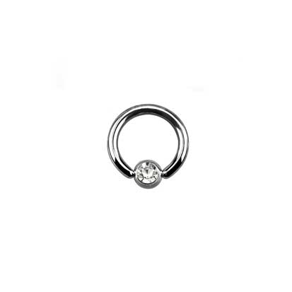 Rossan Jewelled Ball Closure Ring Surgical Steel Body Piercing Jewellery