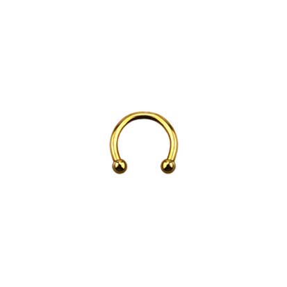 Ross Anodised Micro Barbell Gold Body Piercing Jewellery 1.2MM