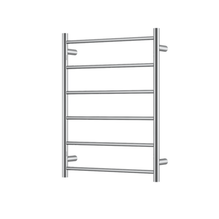 Ania Morgan Rund 6 Bar Heated Towel Rail in Chrome 800MM x 600MM