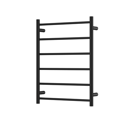 Ania Morgan Rund 6 Bar Heated Towel Rail in Chrome 800MM x 600MM