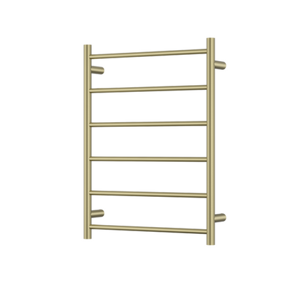Ania Morgan Rund 6 Bar Heated Towel Rail in Chrome 800MM x 600MM