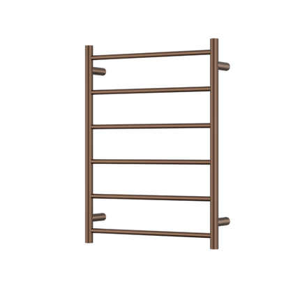 Ania Morgan Rund 6 Bar Heated Towel Rail in Chrome 800MM x 600MM