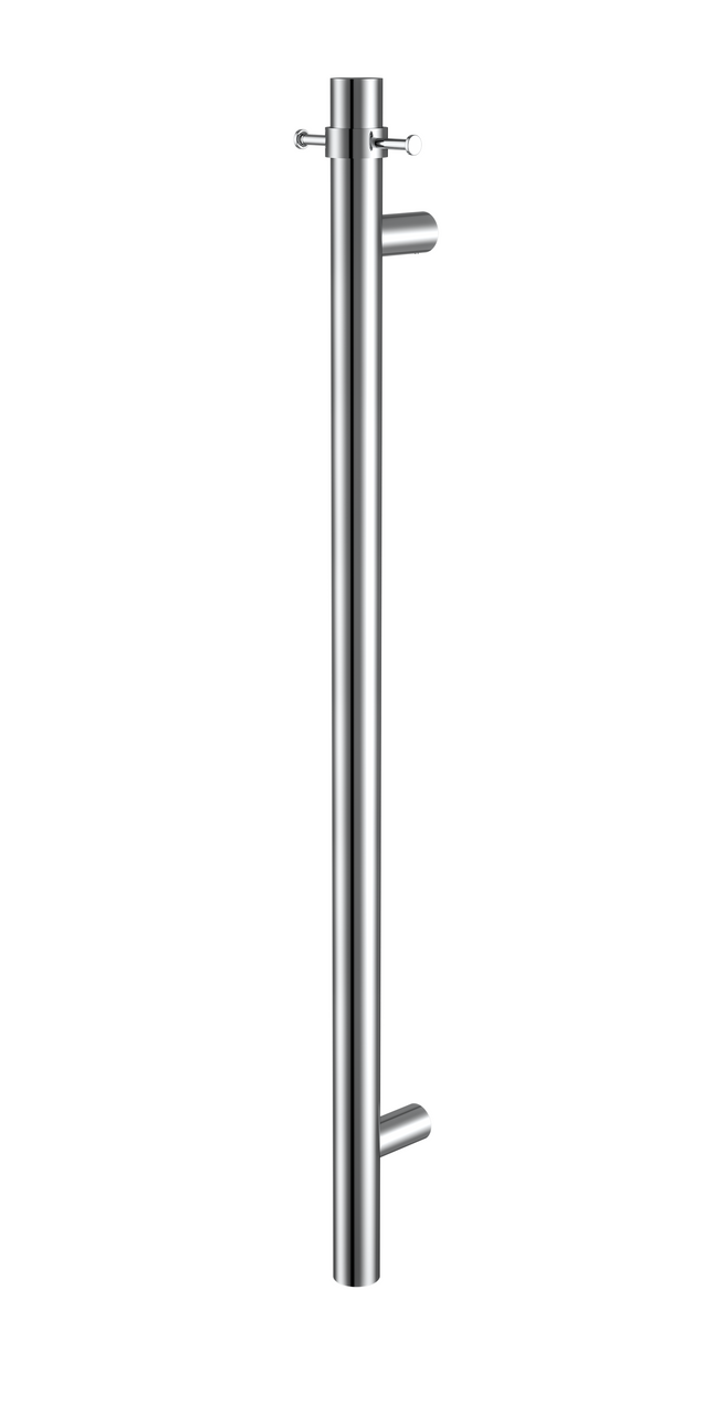 Ania Morgan Rund Single Heated Towel Rail Chrome 60MM