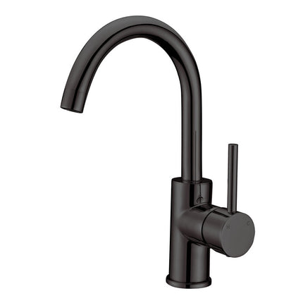 Ania Round Gooseneck Sink Mixer Chrome
