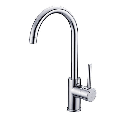 Ania Round Gooseneck Sink Mixer Chrome