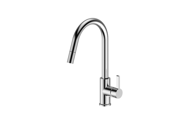 Ania Round Pull Out Kitchen Sink Mixer Tap