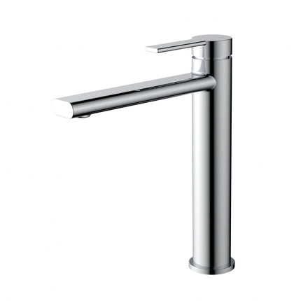 Ania Tower Basin Mixer Tap Tall Bathroom Faucet in Polished Chrome