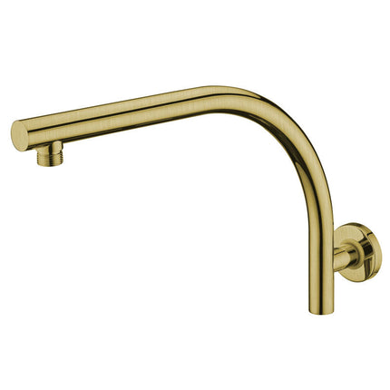Ania Round Curved Shower Arm Wall Mounted Bathroom Fixture 400MM