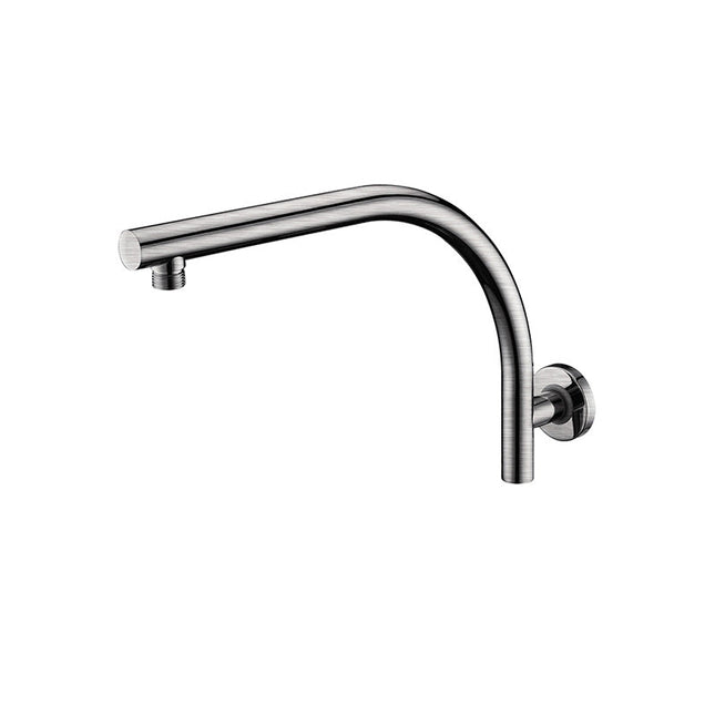 Ania Round Curved Shower Arm Wall Mounted Bathroom Fixture 400MM