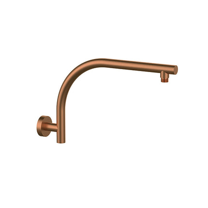 Ania Round Curved Shower Arm Wall Mounted Bathroom Fixture 400MM