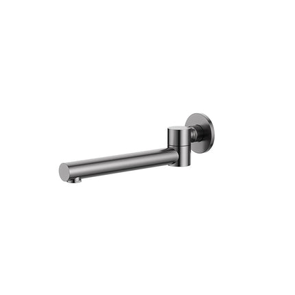 Ania Round Swivel Bath Spout in Polished Chrome 200MM