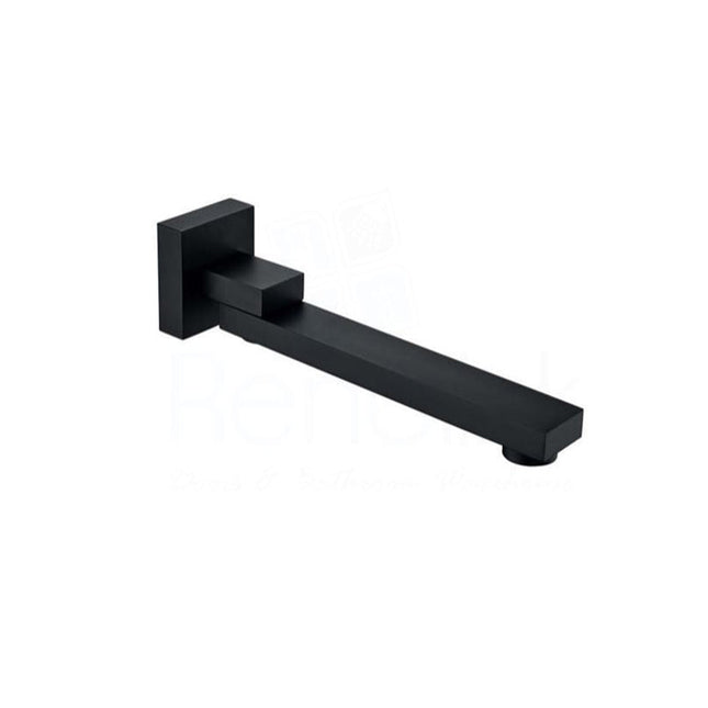 Ania Square Swivel Bath Spout Chrome Wall Mounted Faucet 200MM