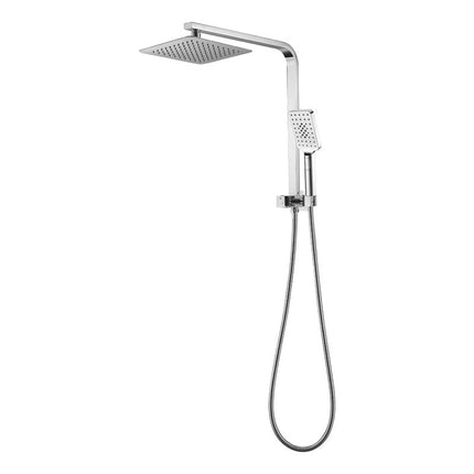 Ania Multifunction Square Hand Shower with Overhead Rain Shower and Half Rail Set