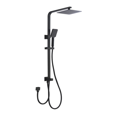 Ania Multifunction Square Sliding Shower with Overhead Rain Shower and Bottom Inlet