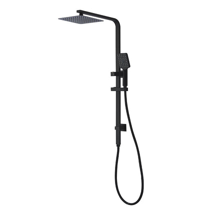 Ania Multifunction Square Sliding Shower System with Overhead Rain Shower Head