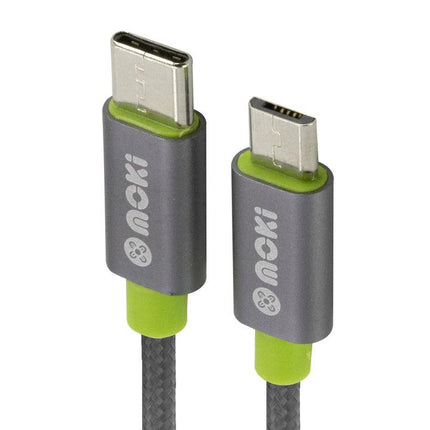 Moki Type-C to MicroUSB SynCharge Braided Cable - OhYouLuckyDuck.com.au