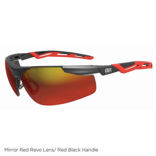 Blue Rapta Athlete Premium Safety Glasses Mirror Red Revo Lens One Size Fits All