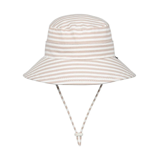 Bedhead Hats Kids Classic Bucket Sun Hat Natural Stripe 54CM 3 To 6 Years