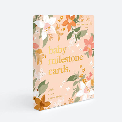 Fox&Fallow Floral Baby Milestone Cards